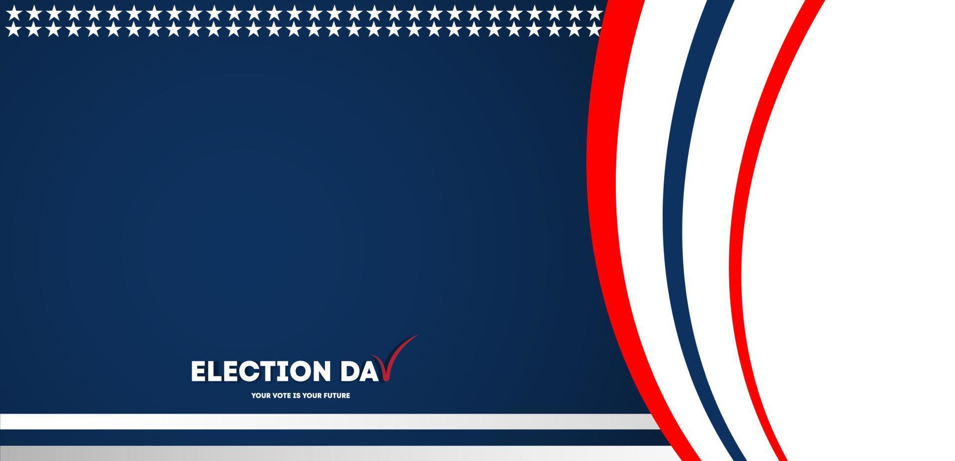 Election day vote banner design copy space 2 vector