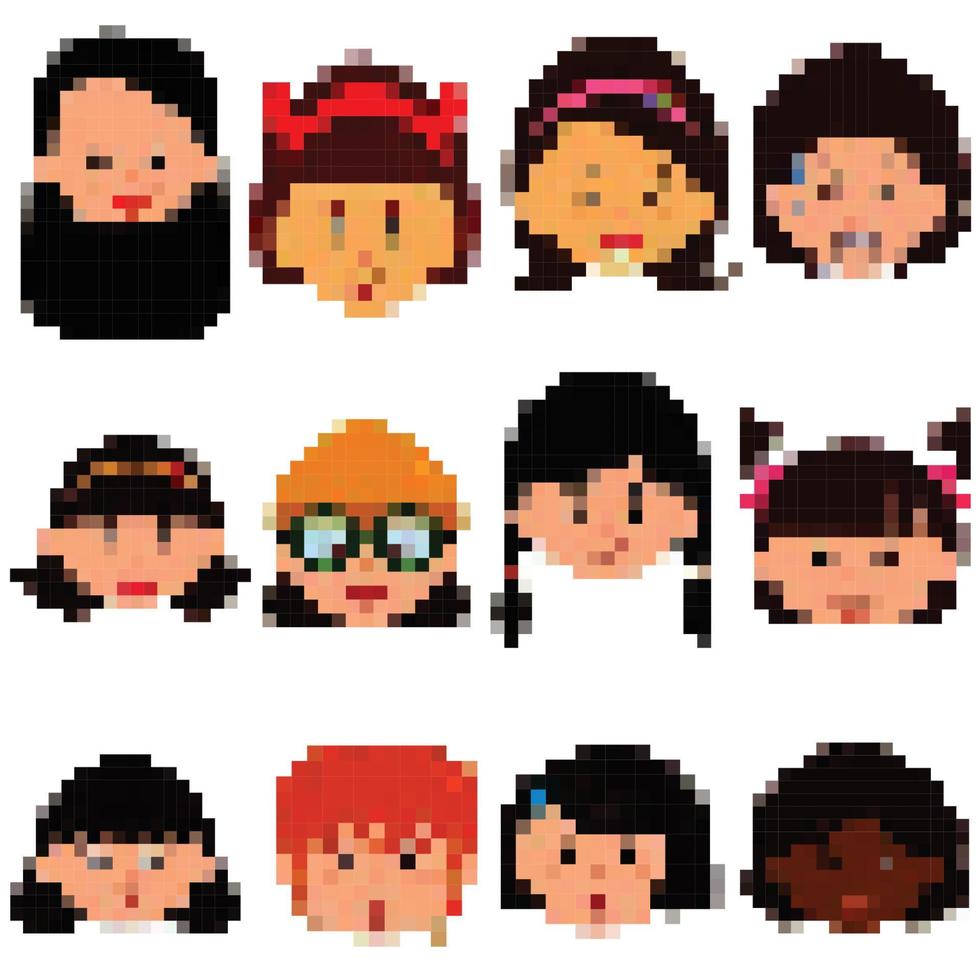 Pixel Art Lindo Bebe Lindo Bebe Pixel Vector En Vecteezy