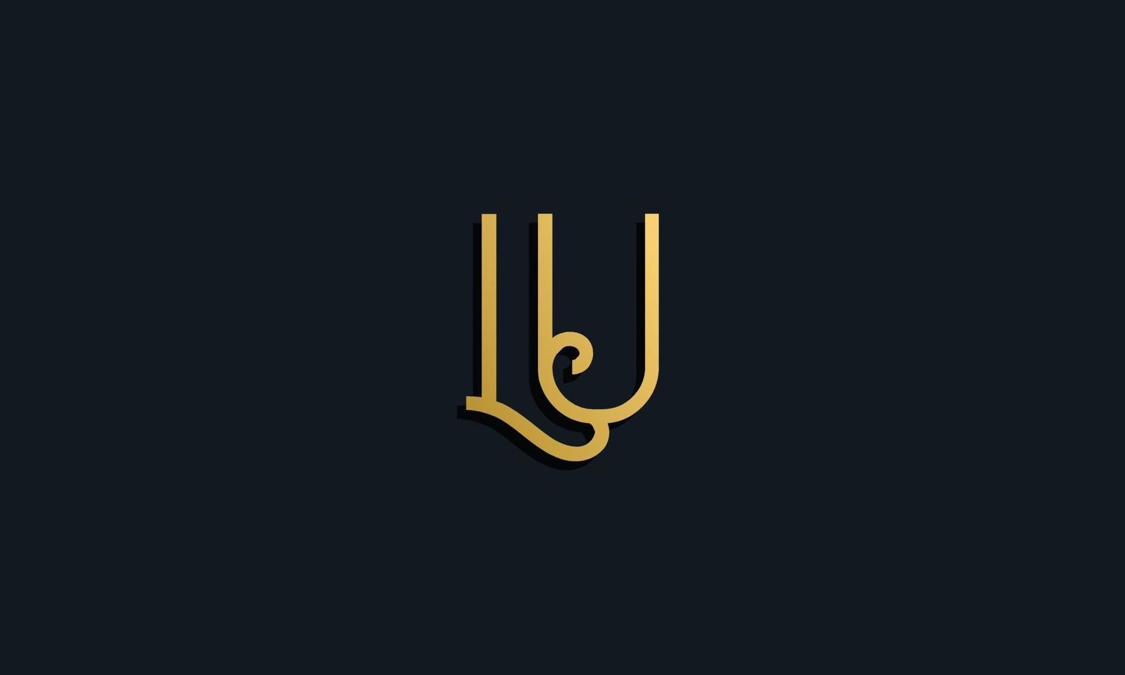 Luxury fashion initial letter LU logo. 3778324 Vector Art at Vecteezy