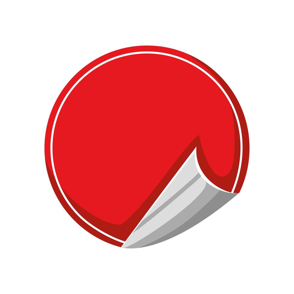 round label sticker vector