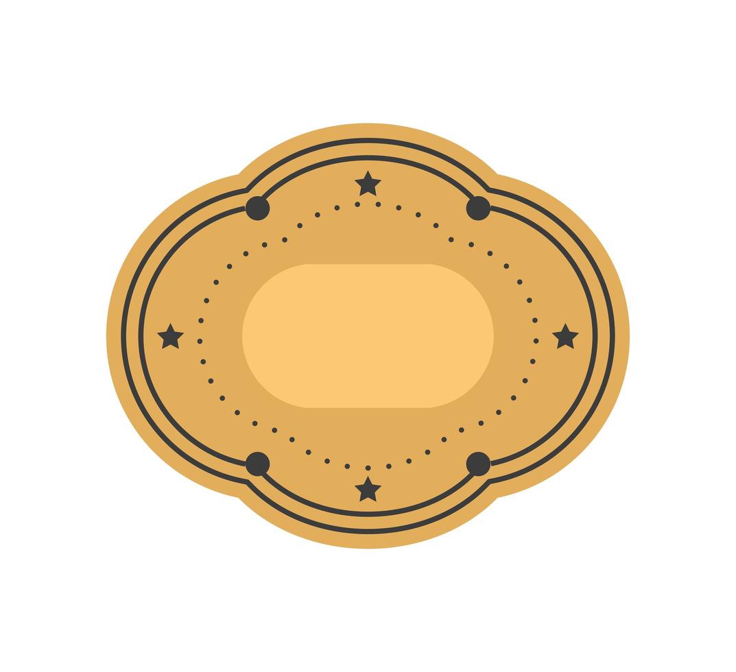 decorative label empty vector