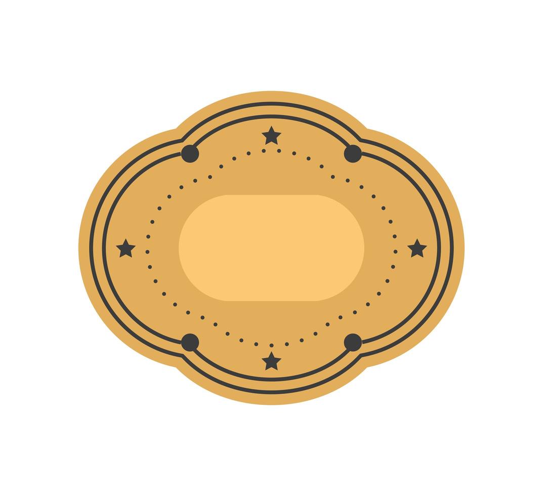 decorative label empty vector