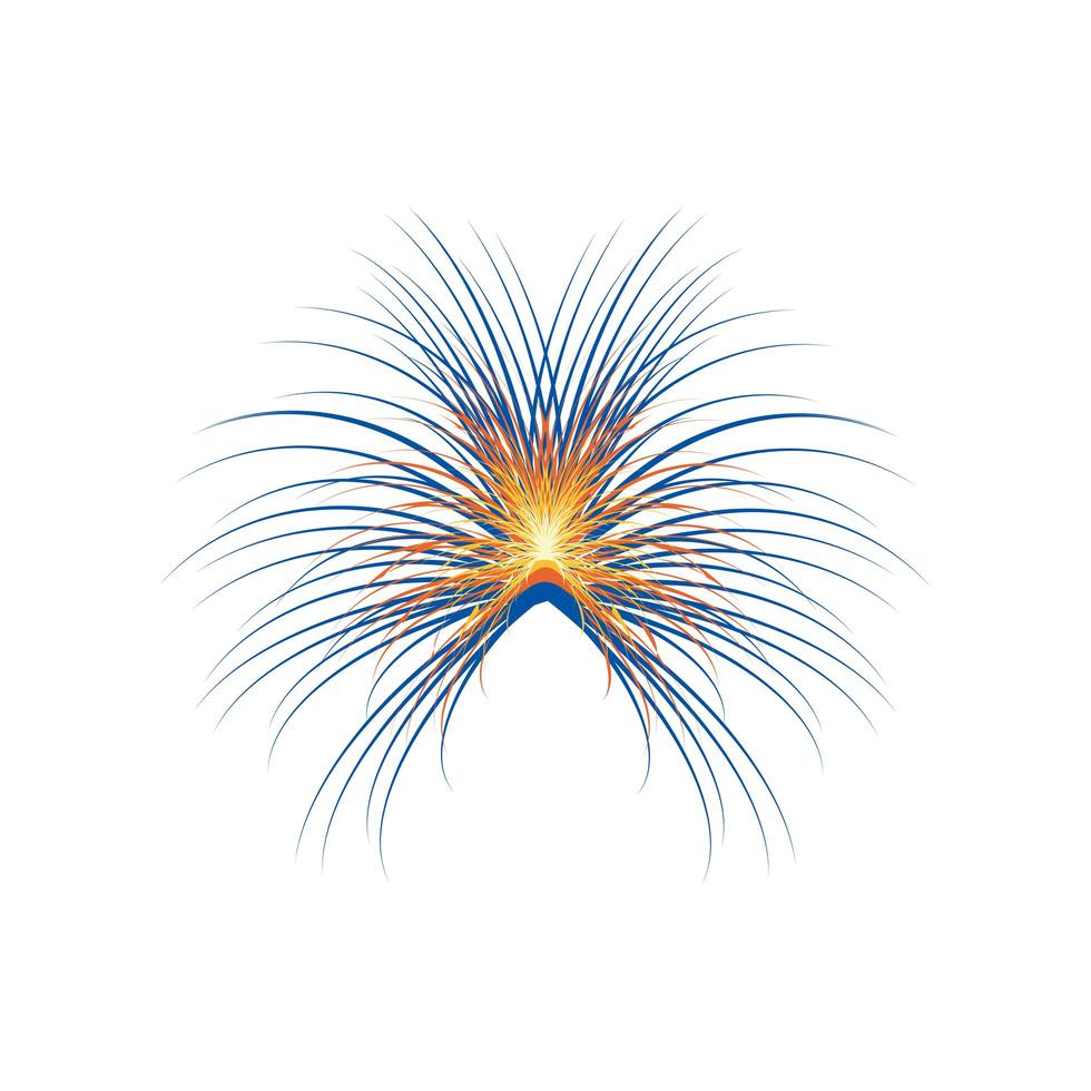 firework light explosion vector
