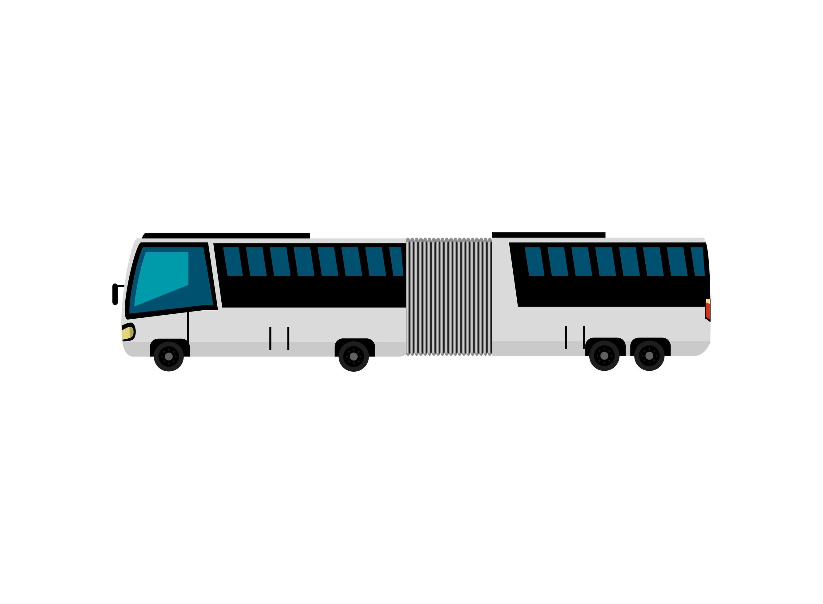large articulated bus 3778773 Vector Art at Vecteezy
