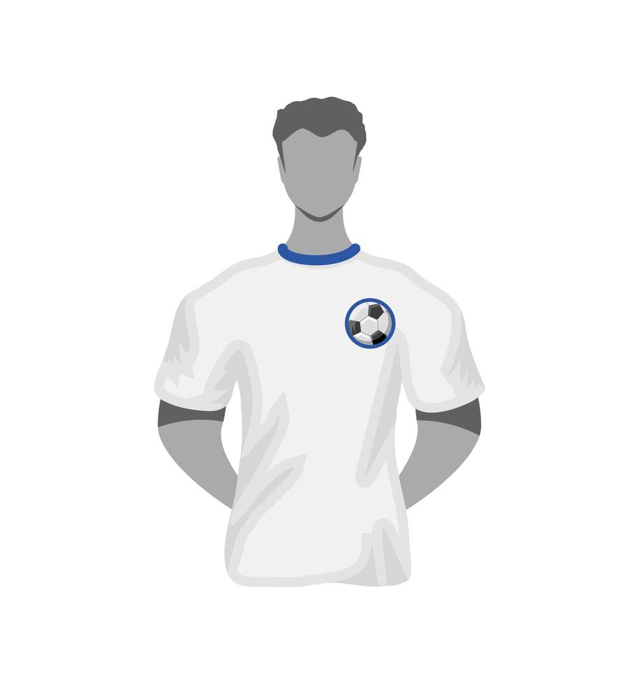 futbolista masculino vector