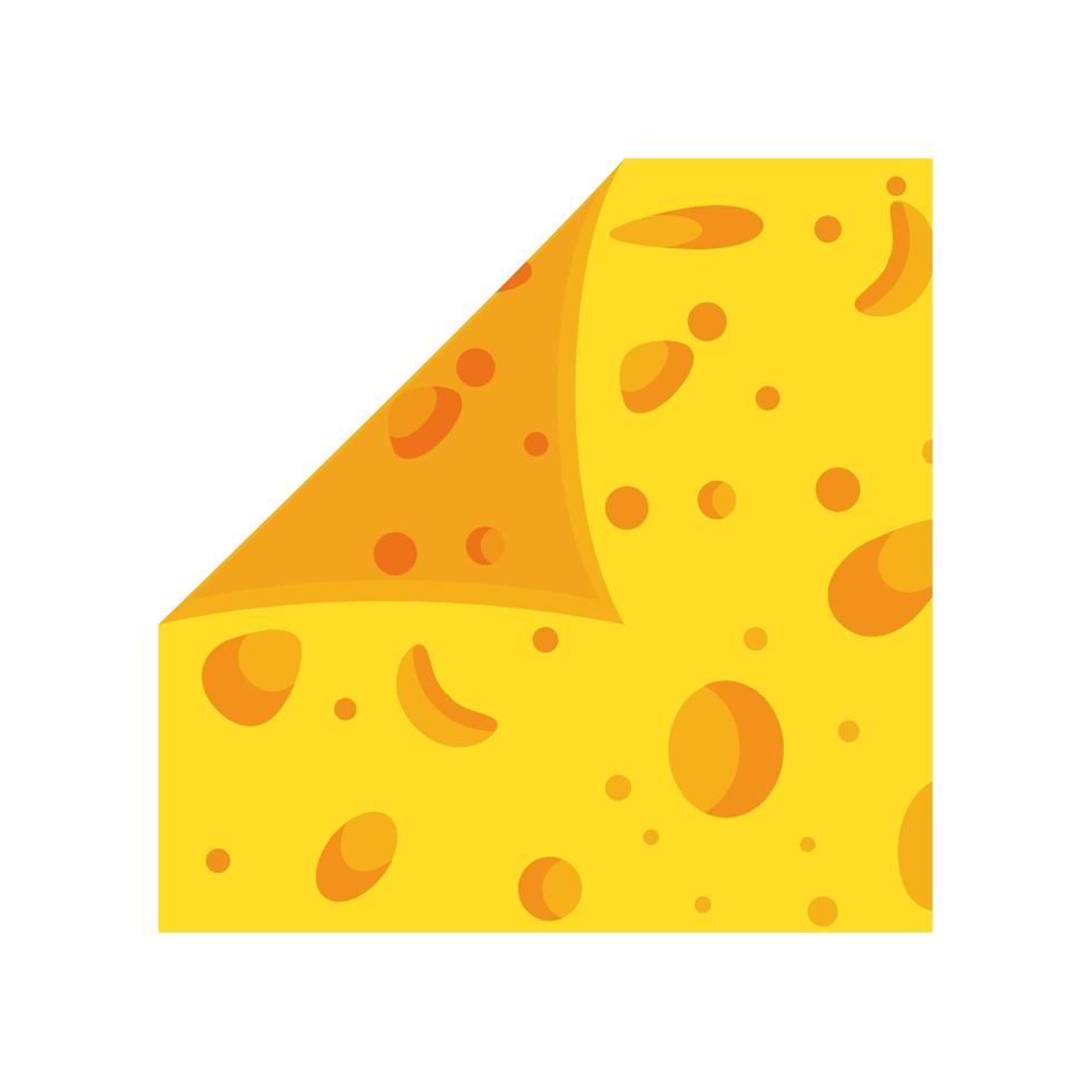 cheddar slice cheese vector