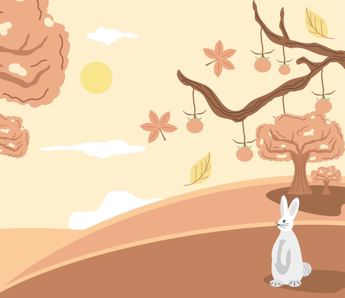 chuseok korean festival vector