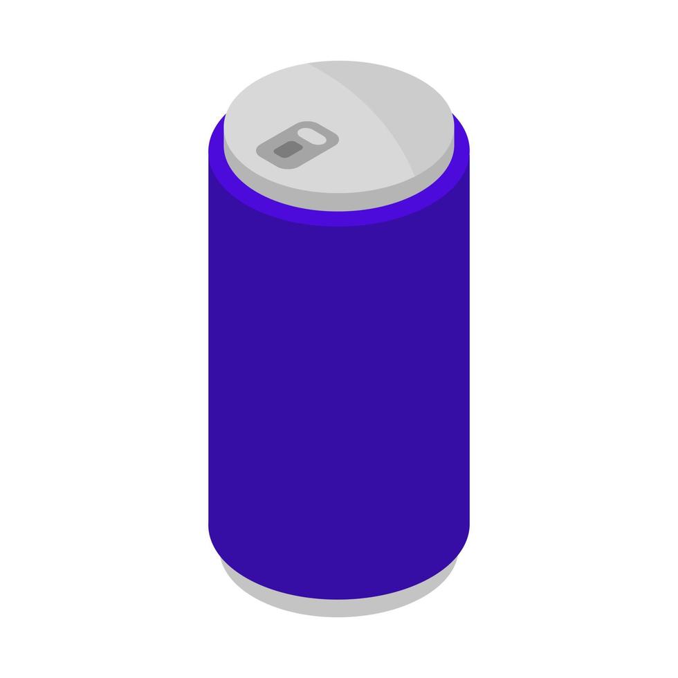 Isometric can on a white background vector