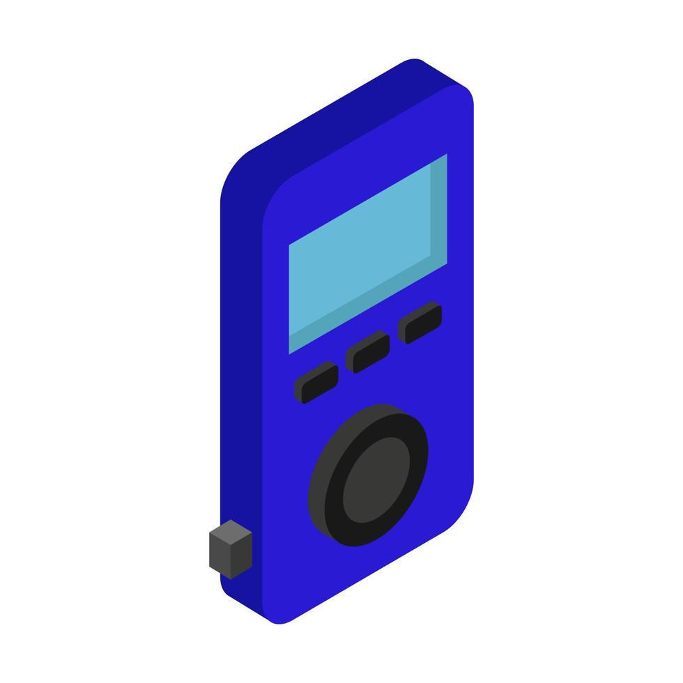 Mp3 player isometric vector