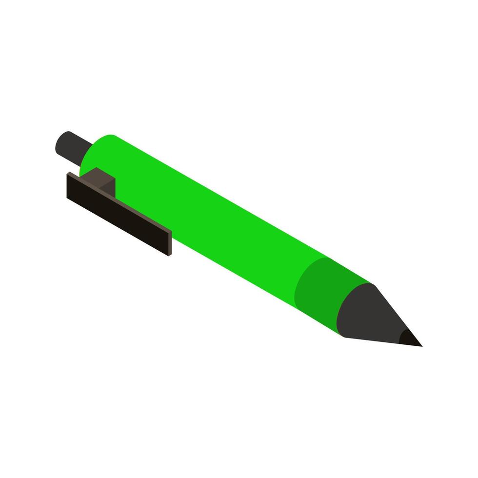 Isometric pen on a white background vector