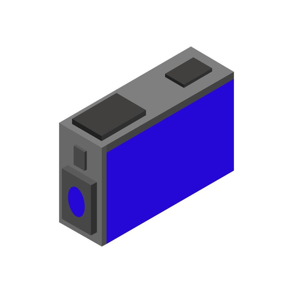 Isometric printer cartridge vector