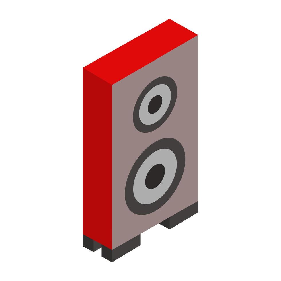 Isometric woofer on a white background vector