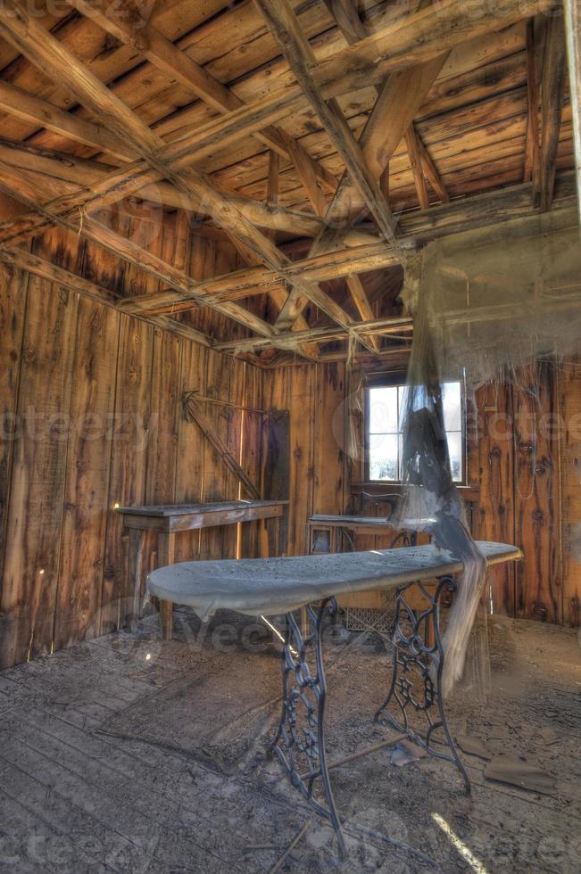 tabla de planchar de época, histórica lavandería bodie foto