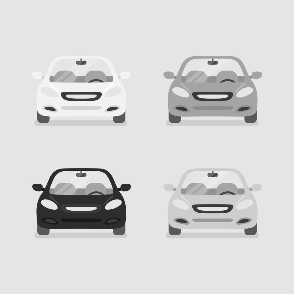 Car front view. vector