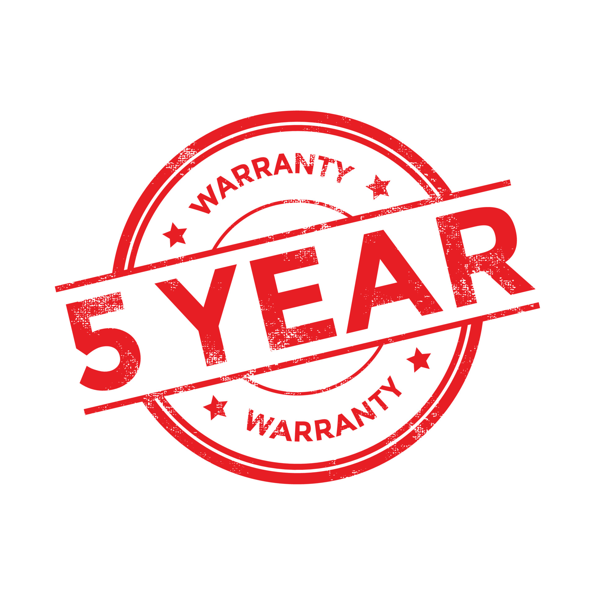 5 years warranty icon isolated on white background. 3781163 Vector Art at Vecteezy