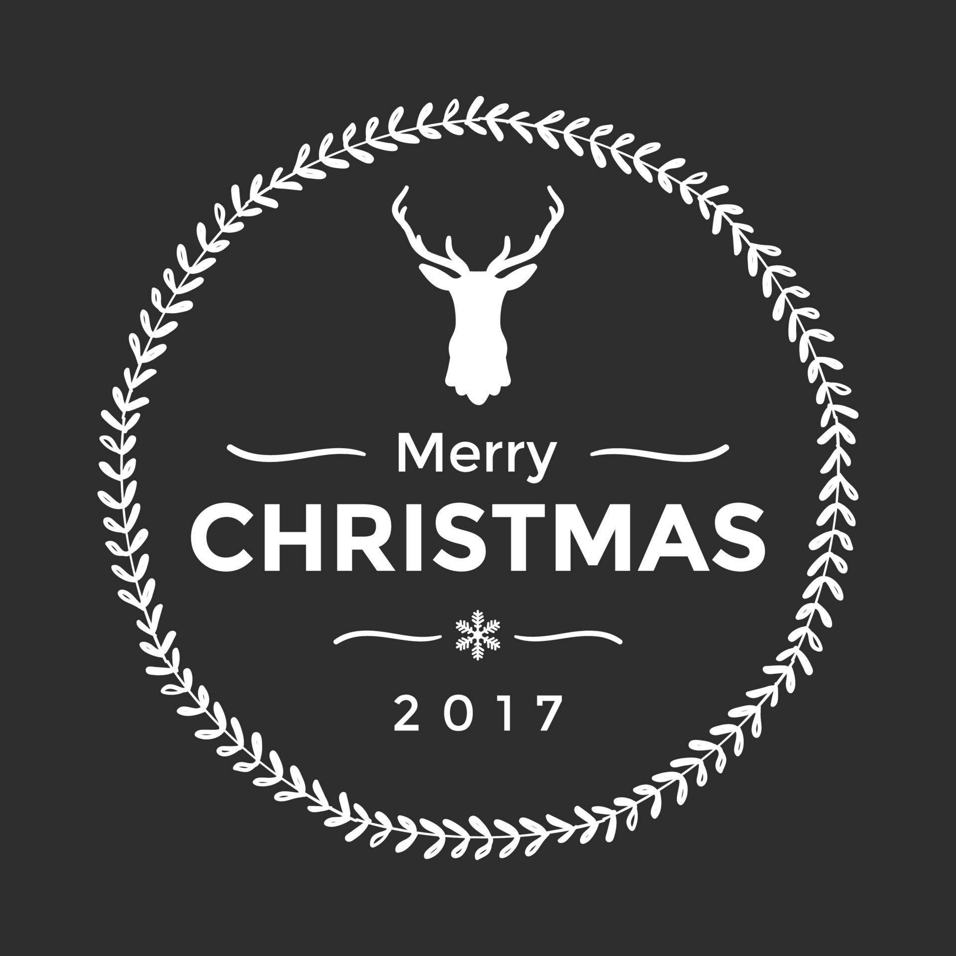 Merry Christmas and Happy New Year typographic. vector logo, typography