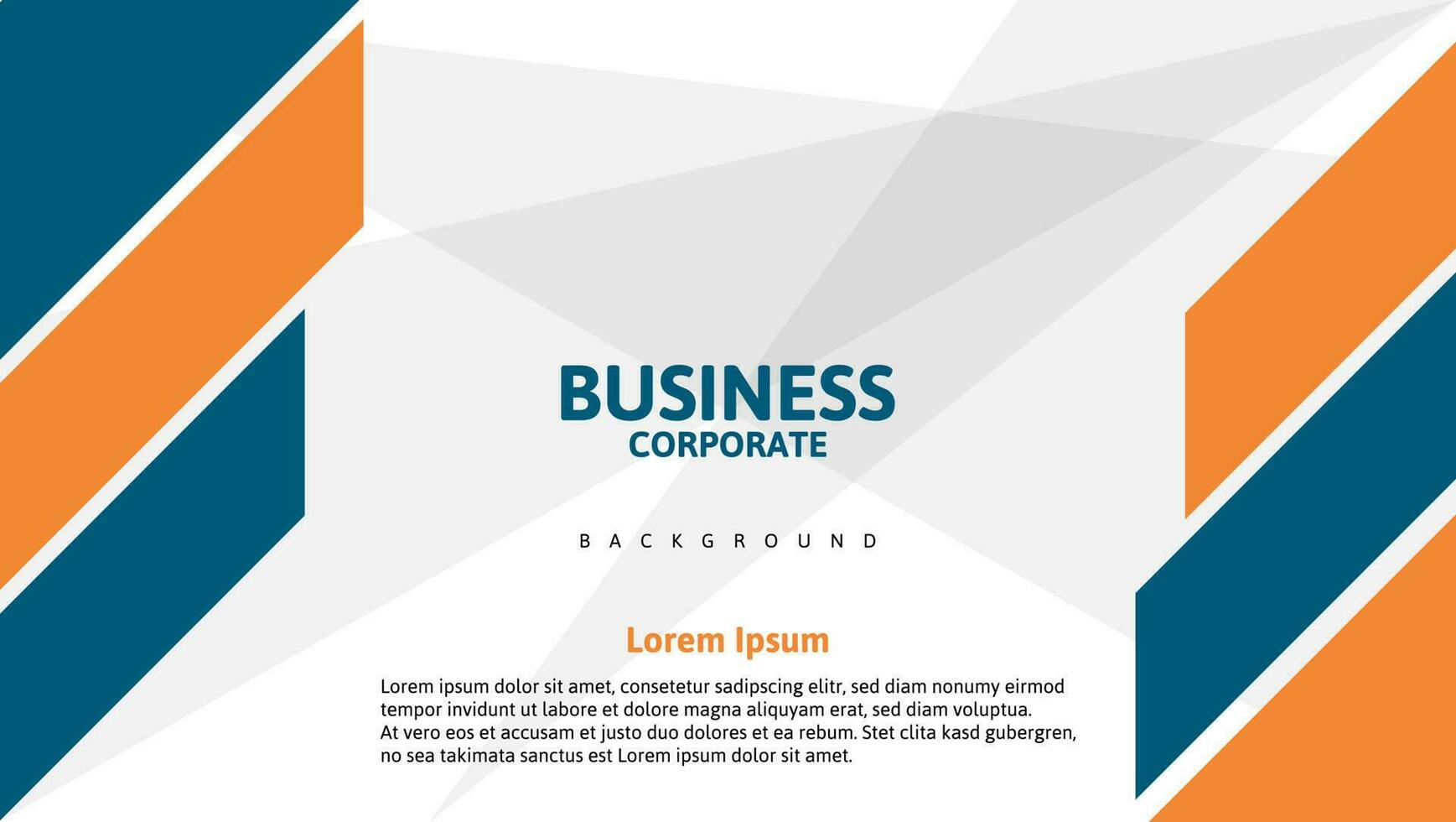 business corporate banner background with text space in orange and green color vector