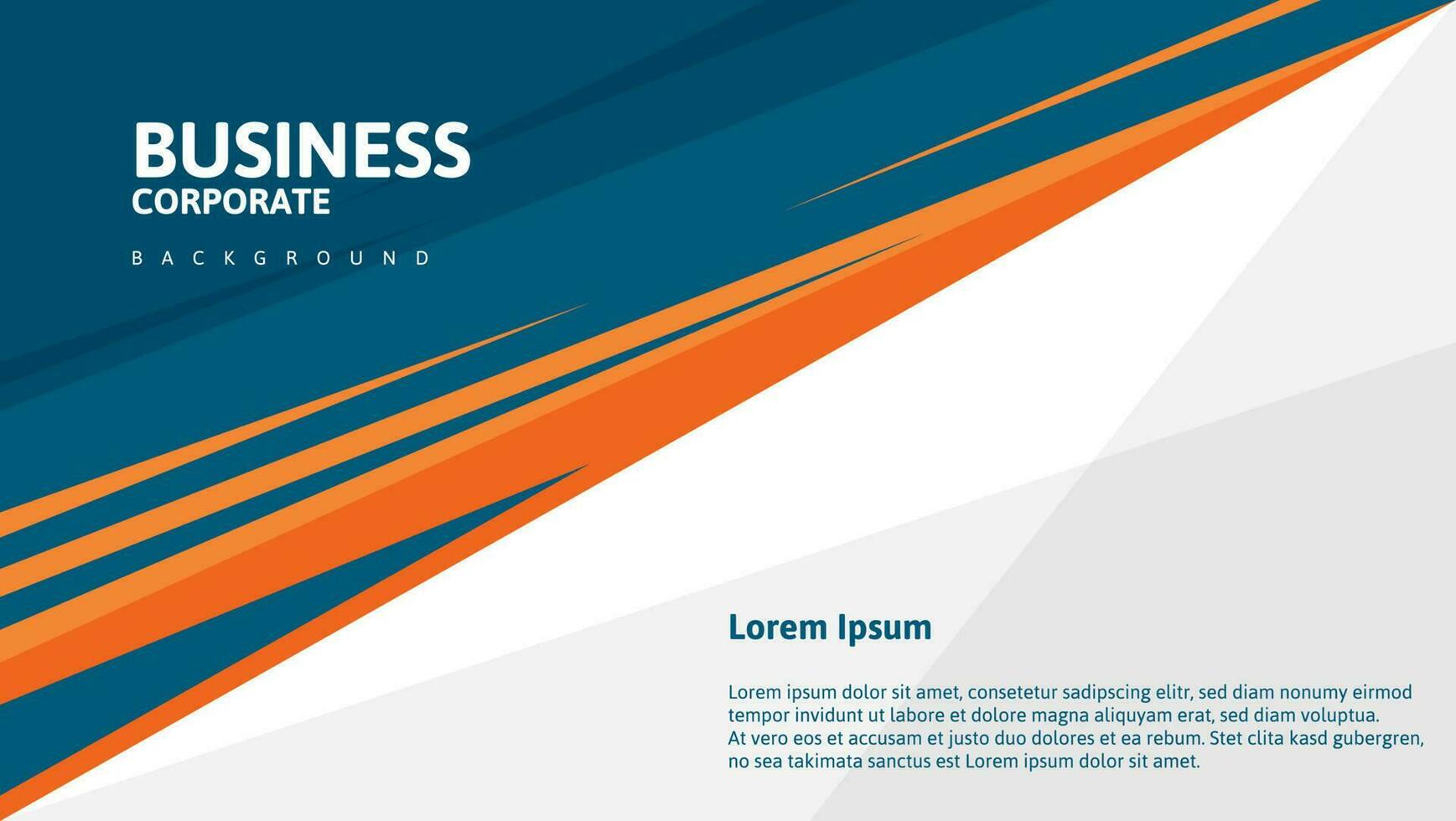 business corporate banner background with text space in orange and green color vector