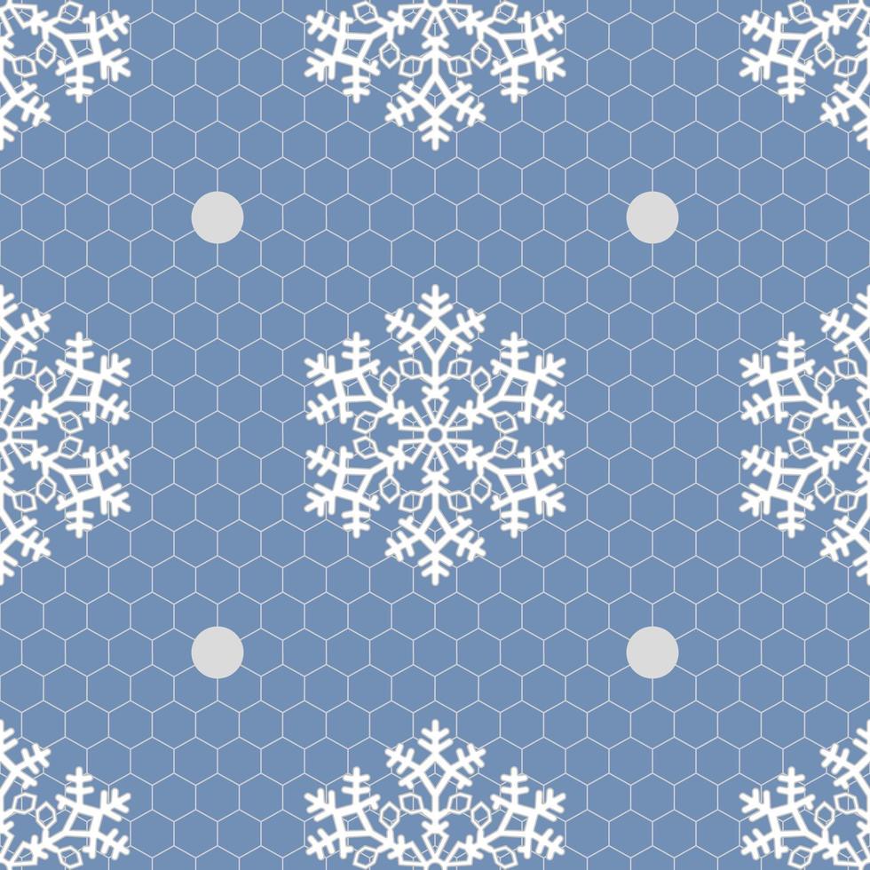 christmas seamless pattern with snowflakes. snowflakes lace texture vector