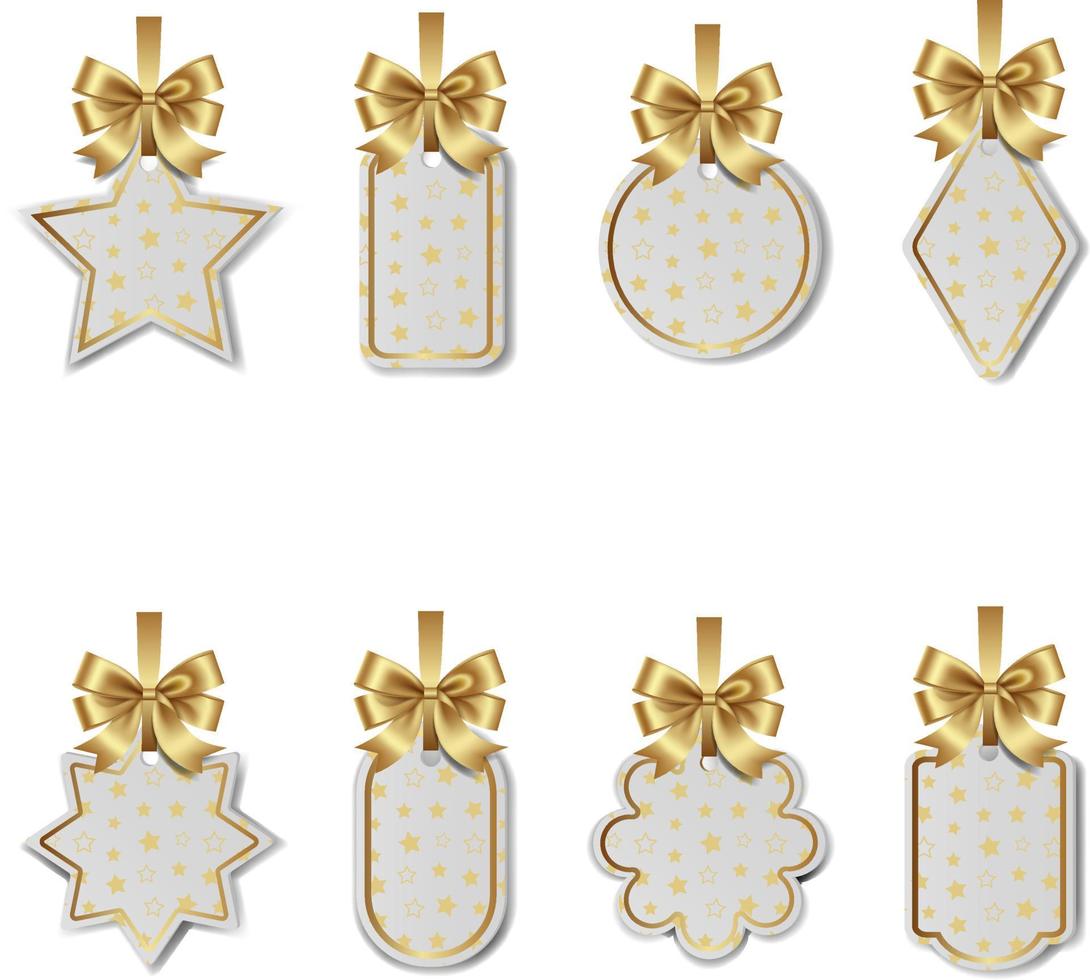 christmas price tags 5 vector