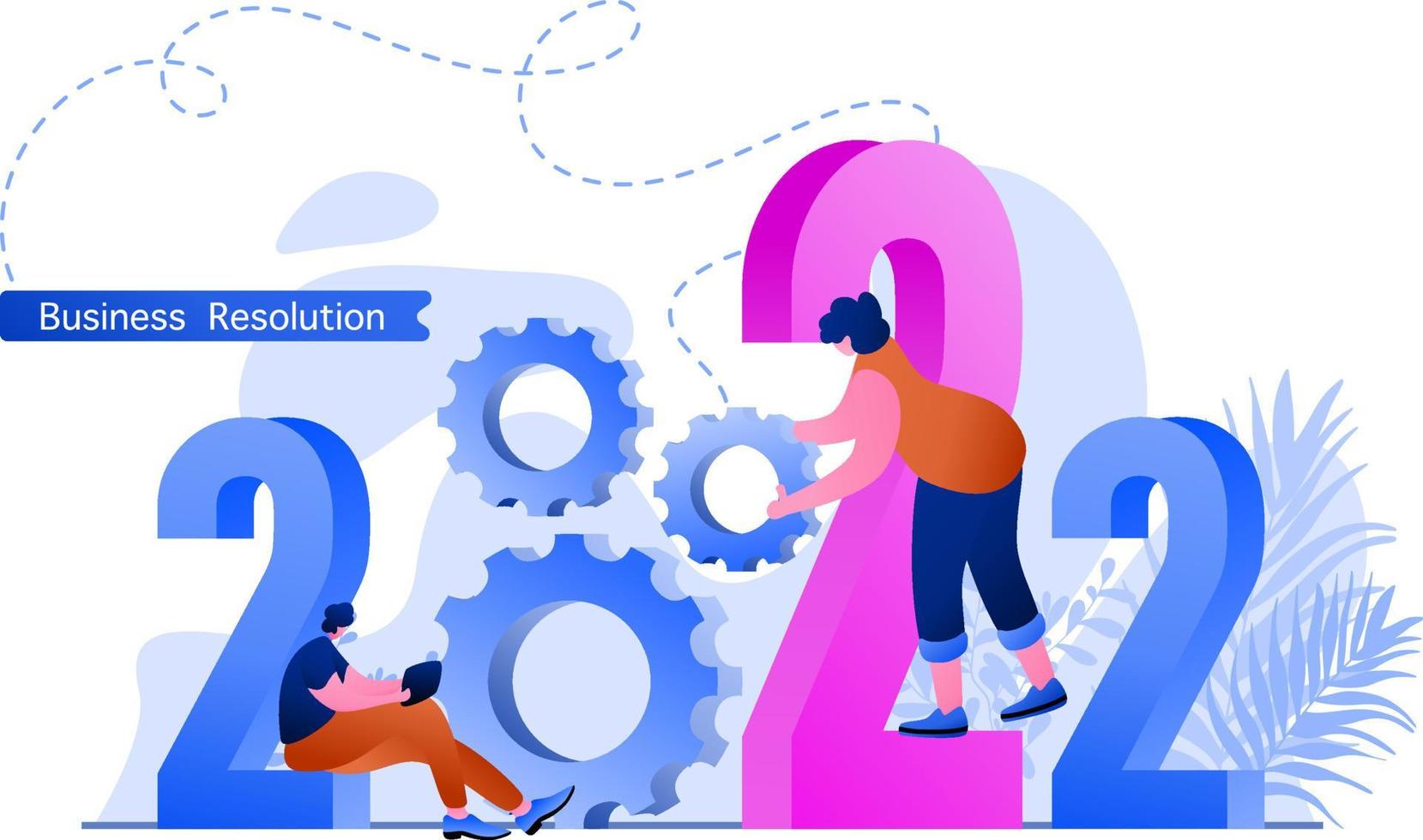 New Year 2022 Best Service perfect for landing pages, templates, UI, web, mobile app, posters, banners, flyers, development vector