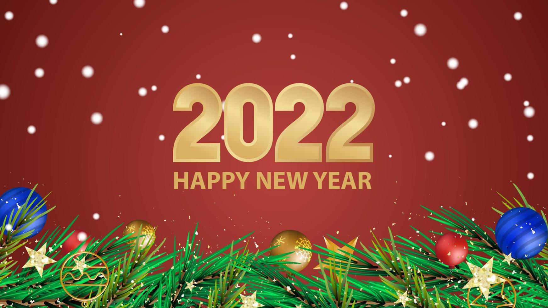 Happy Holidays and a Prosperous New Year Vector background in EPS10 format with realistic bokeh and gold glitter