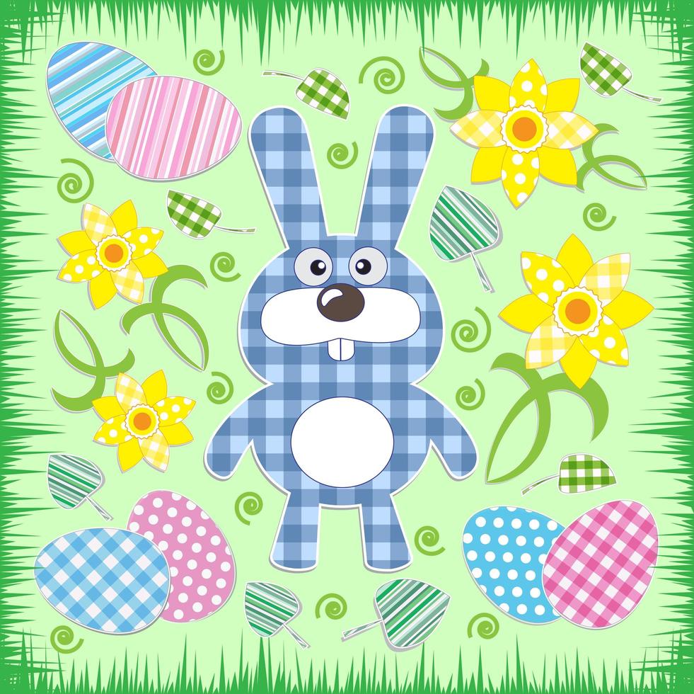 Cute Easter bunny vector