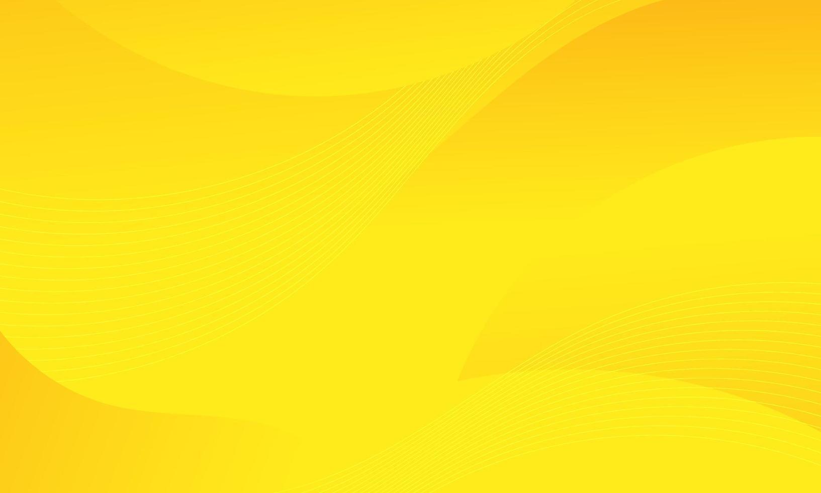 Fondo de onda de fluido amarillo abstracto vector