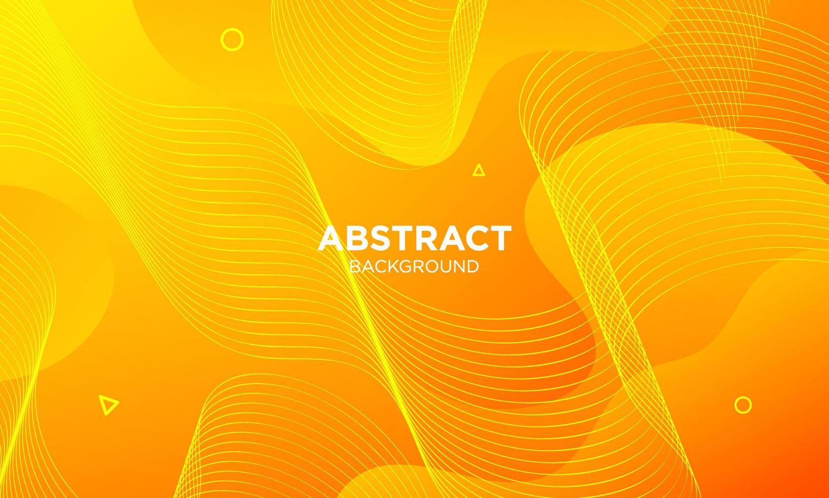 Abstract Yellow Fluid Wave Background vector