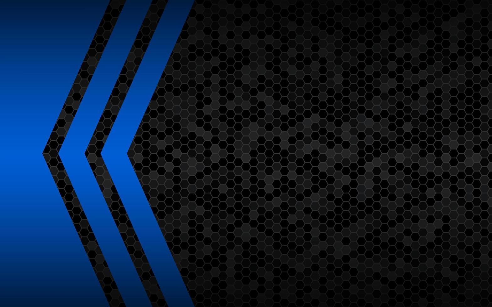 Black and blue abstract vector background with polygonal pattern. Template for your banner and presentation. Modern vector design illustration