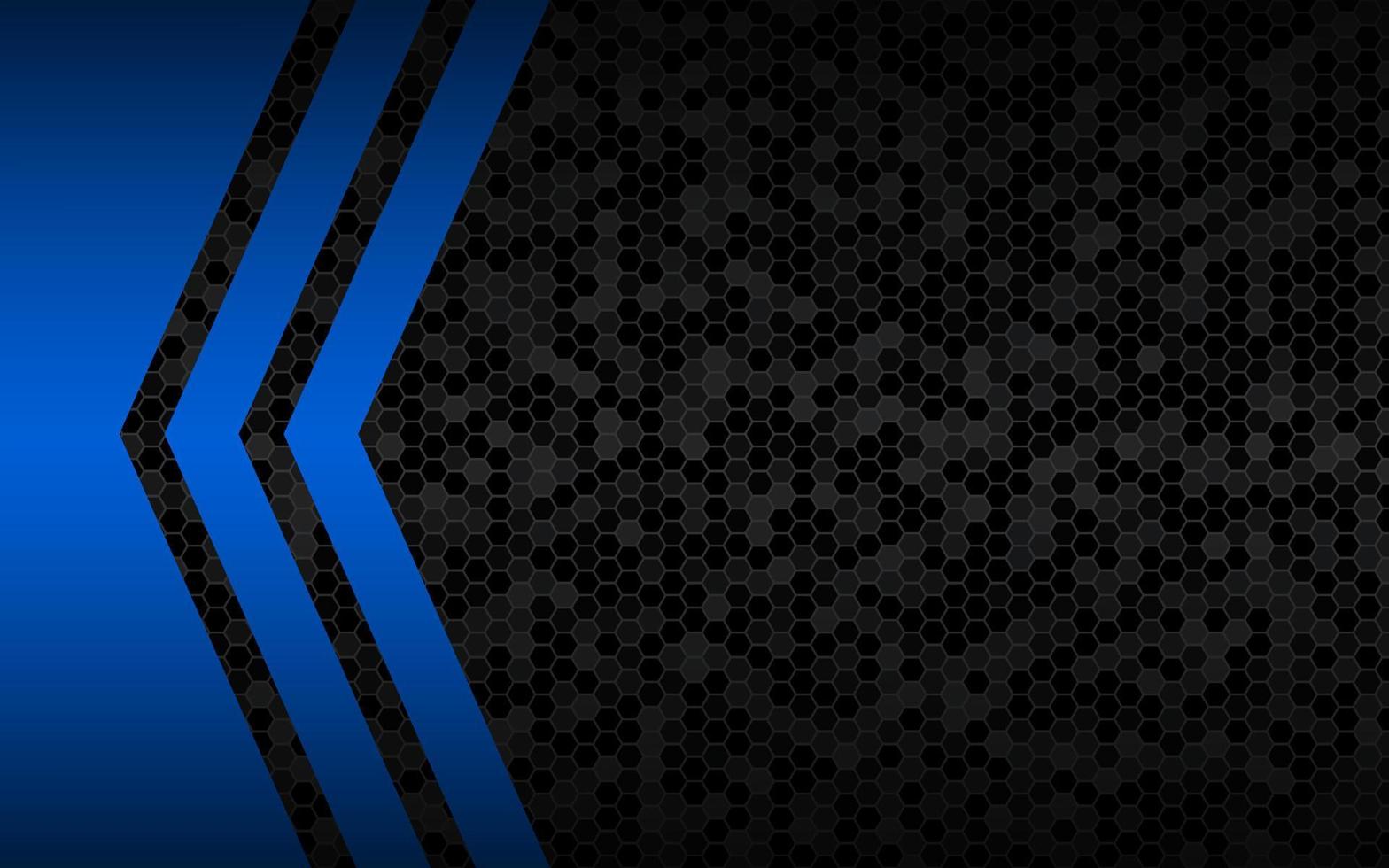 Fondo de vector abstracto negro y azul con patrón poligonal. plantilla para su banner y presentación. ilustración de diseño vectorial moderno