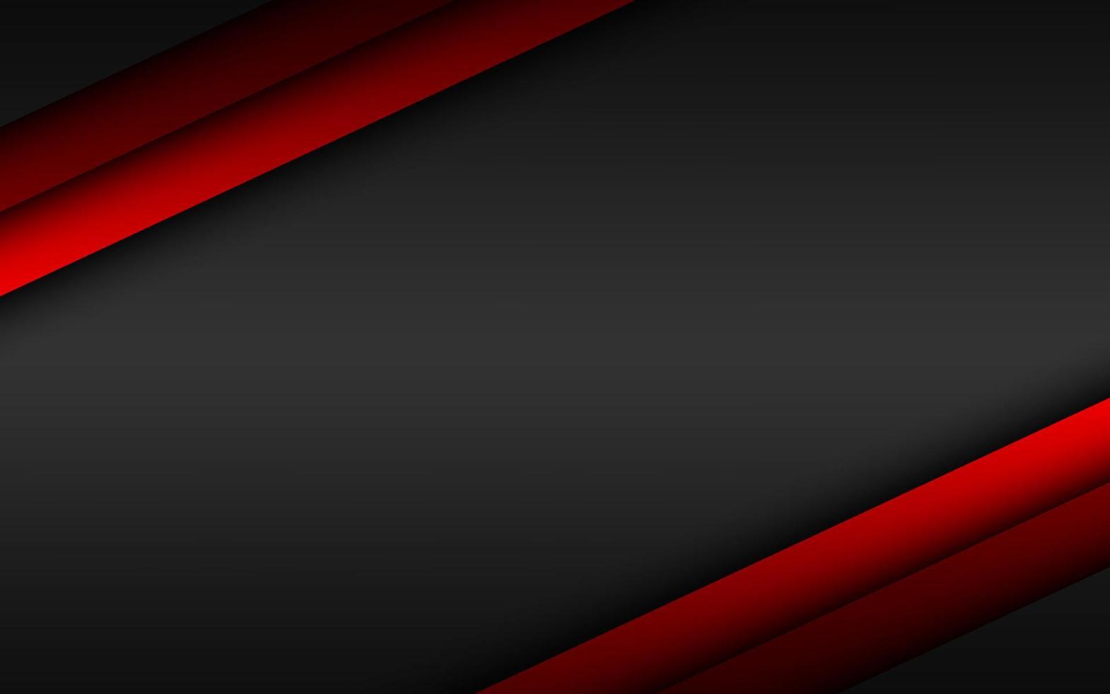 Abstact red line vector background. Overlap layers on black background with free space for your design