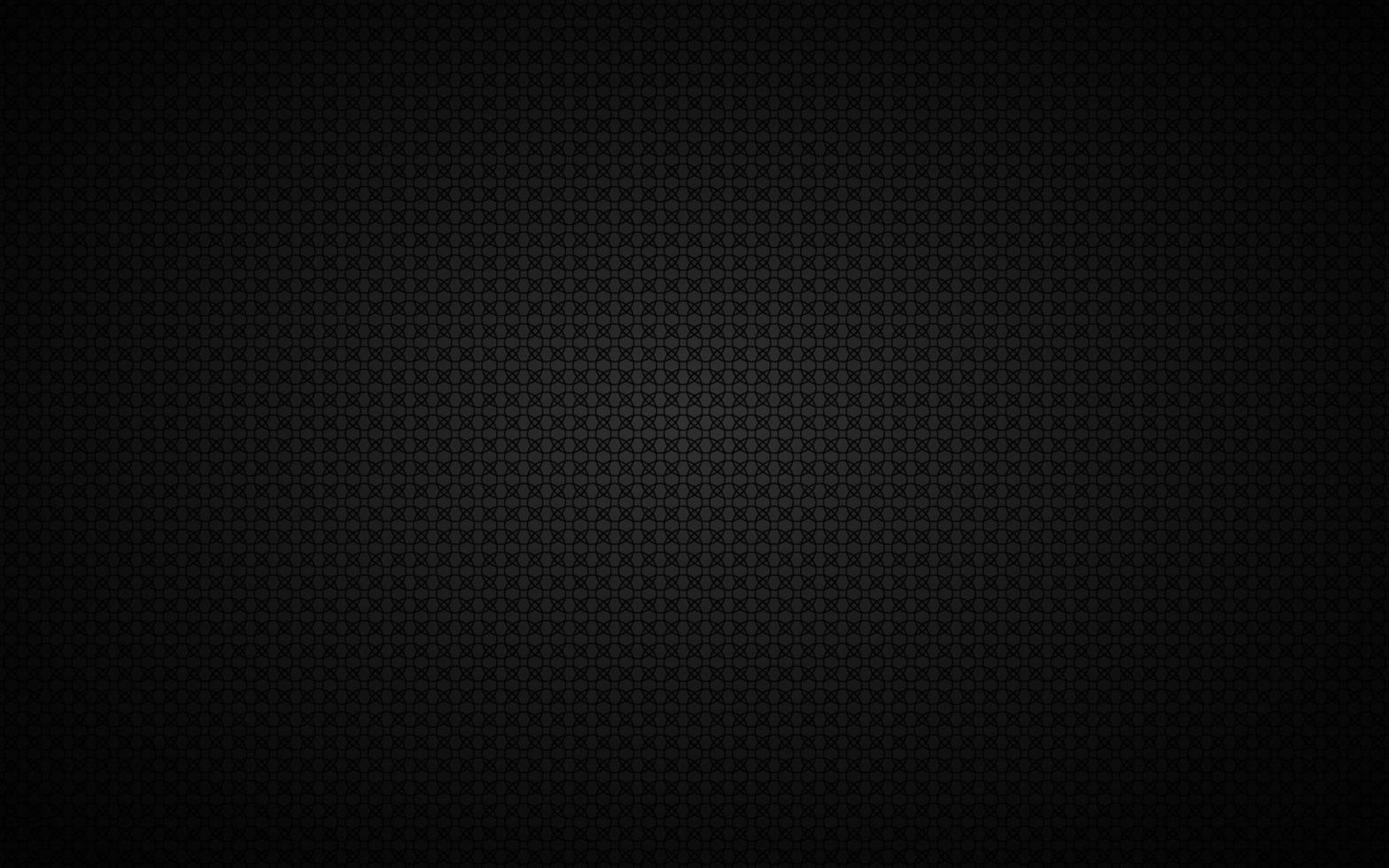 Dark widescreen background with simple black circles. Modern black geometric design. Simple vector illustration