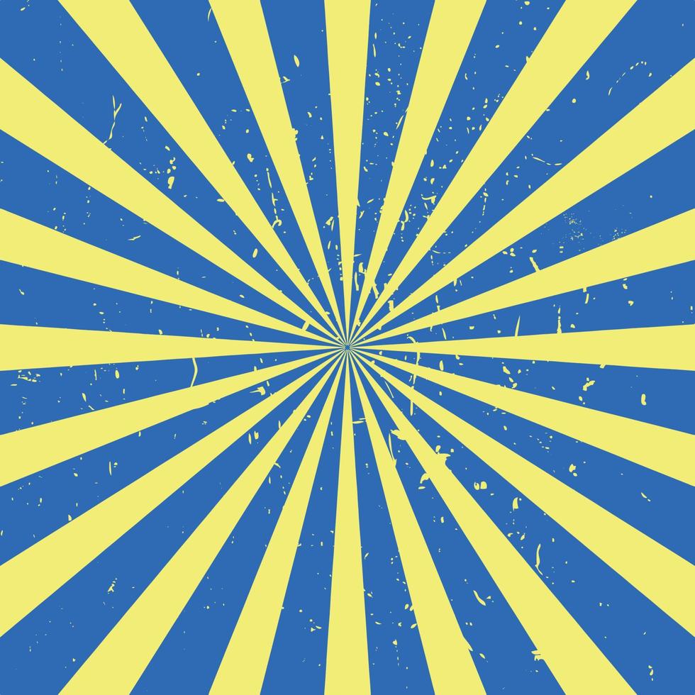 Retro sun background vector