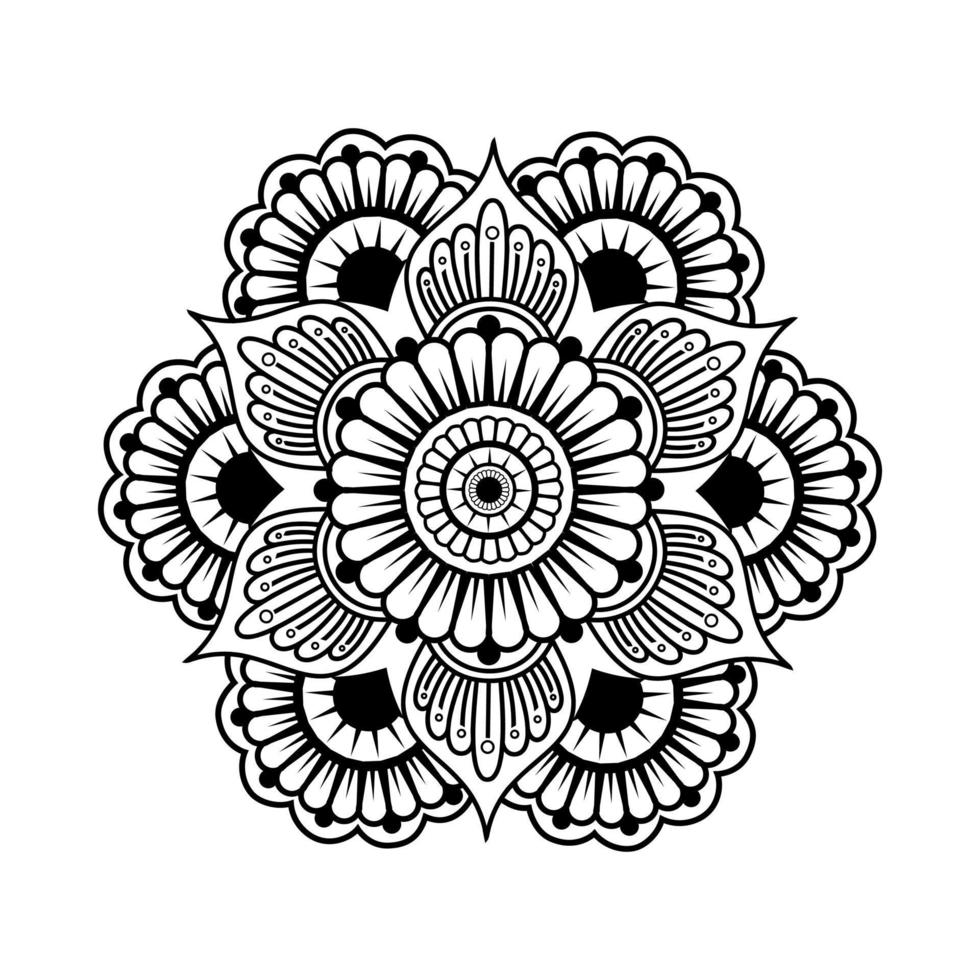 diseño artístico de mandala vector