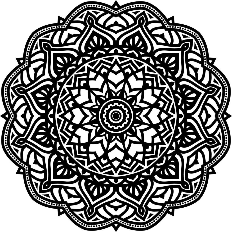 mandala round ornament decoration background vector