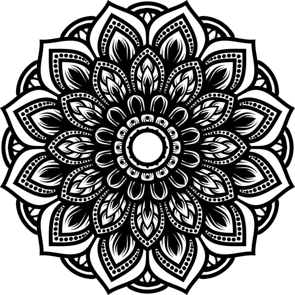 mandala round ornament decoration background vector