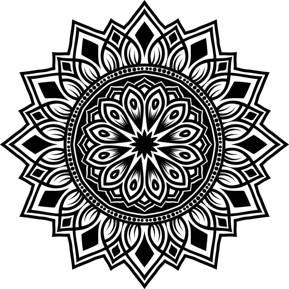 mandala round ornament decoration background vector