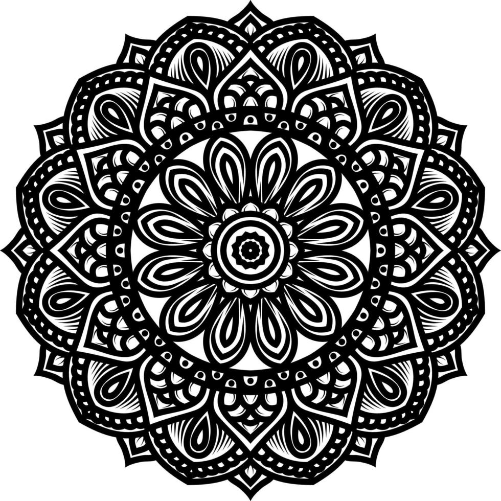 mandala round ornament decoration background vector