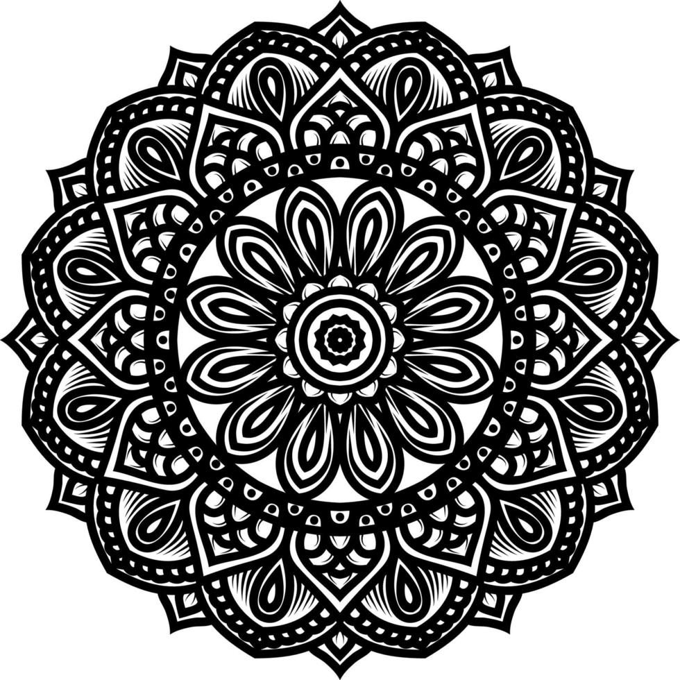 mandala round ornament decoration background vector