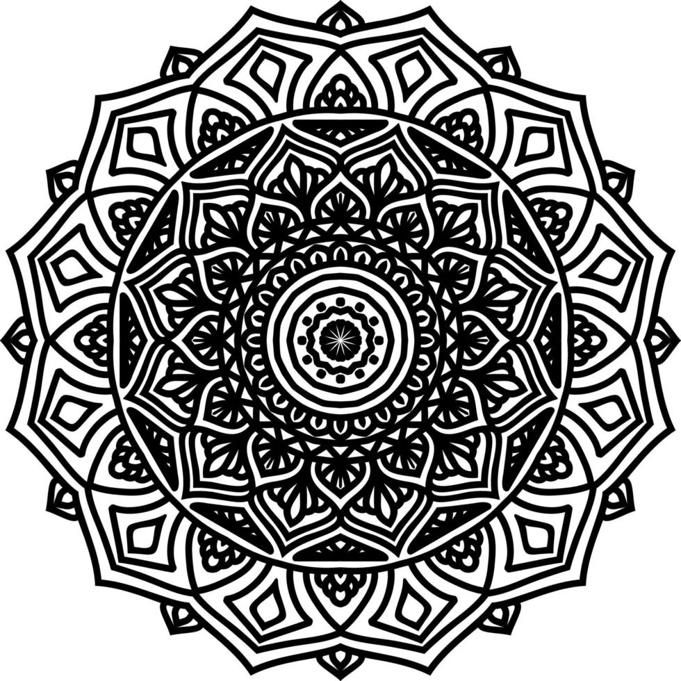 mandala round ornament decoration background vector