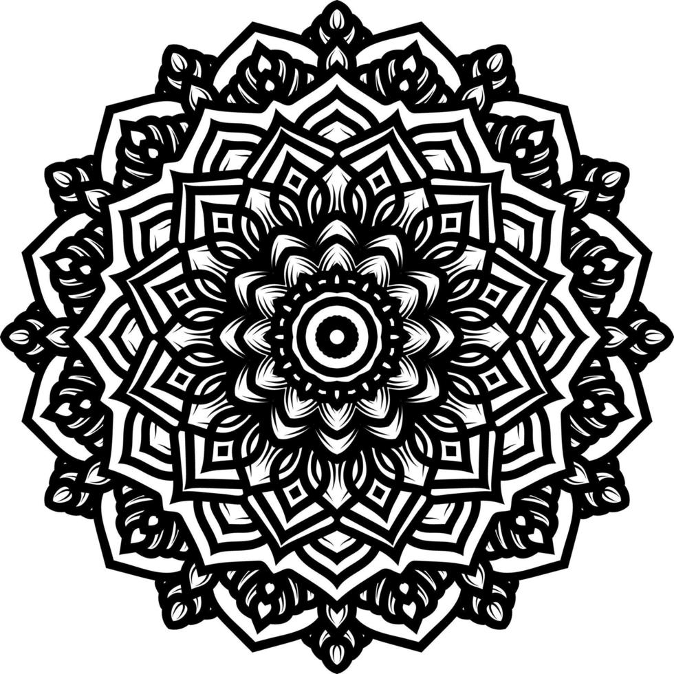 mandala round ornament decoration background vector