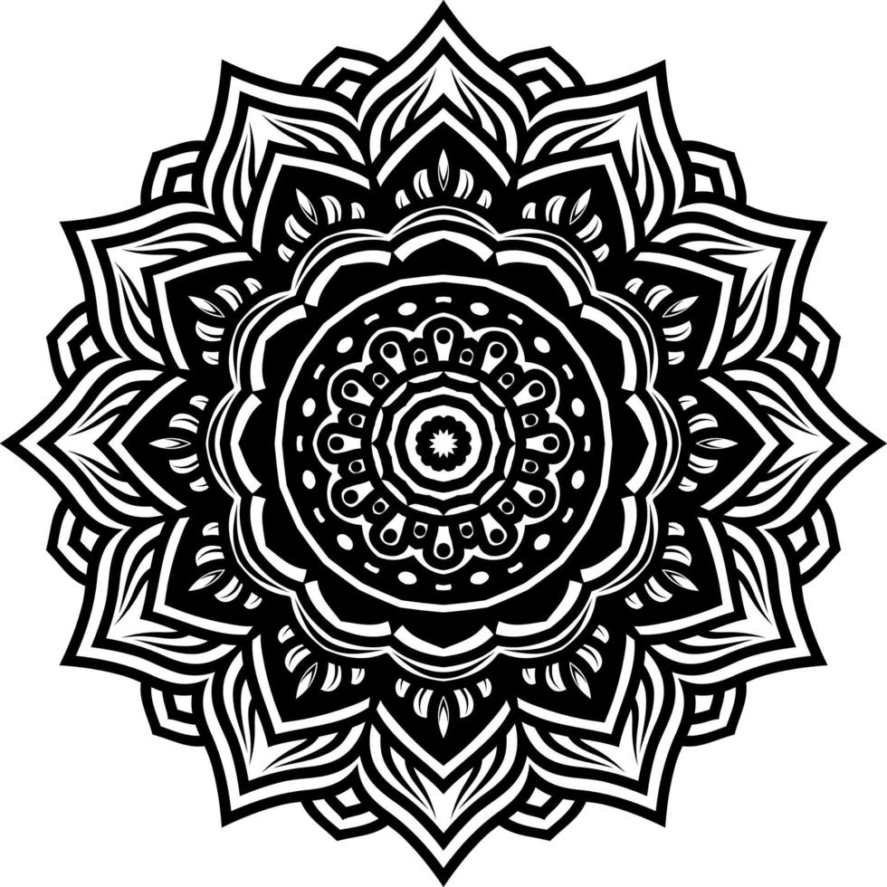 mandala round ornament decoration background vector