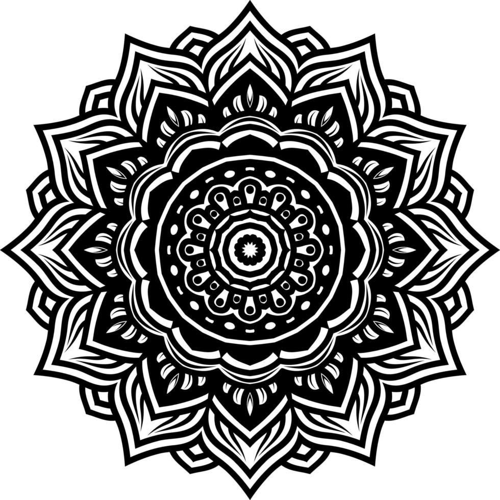 mandala round ornament decoration background vector