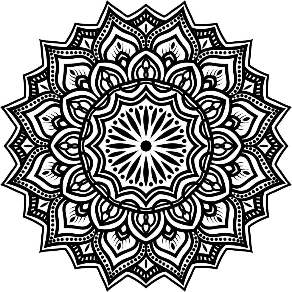 mandala round ornament decoration background vector