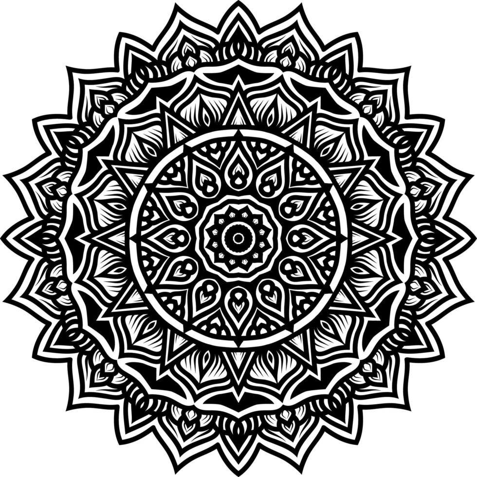 mandala round ornament decoration background vector