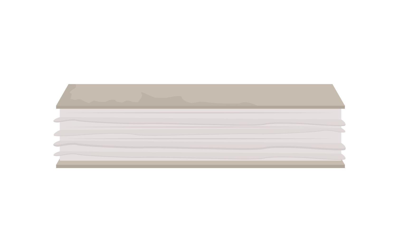 Ancient book semi flat color vector item