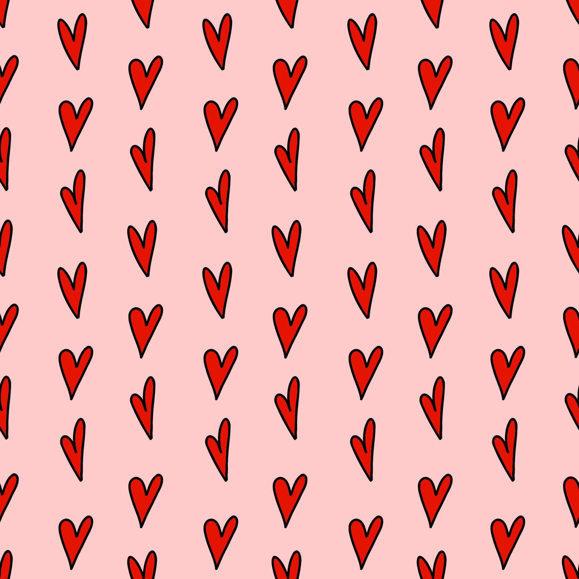 Seamless kids pattern with hand drawn herts. Cute nursery background. 3783078 Vector Art at Vecteezy