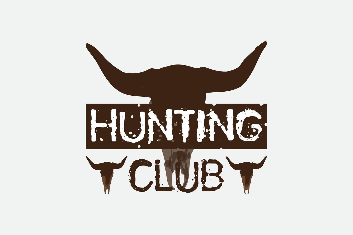 Hunting T-shirt Design Vector- Hunting Club. contain a Hunting vector. vector