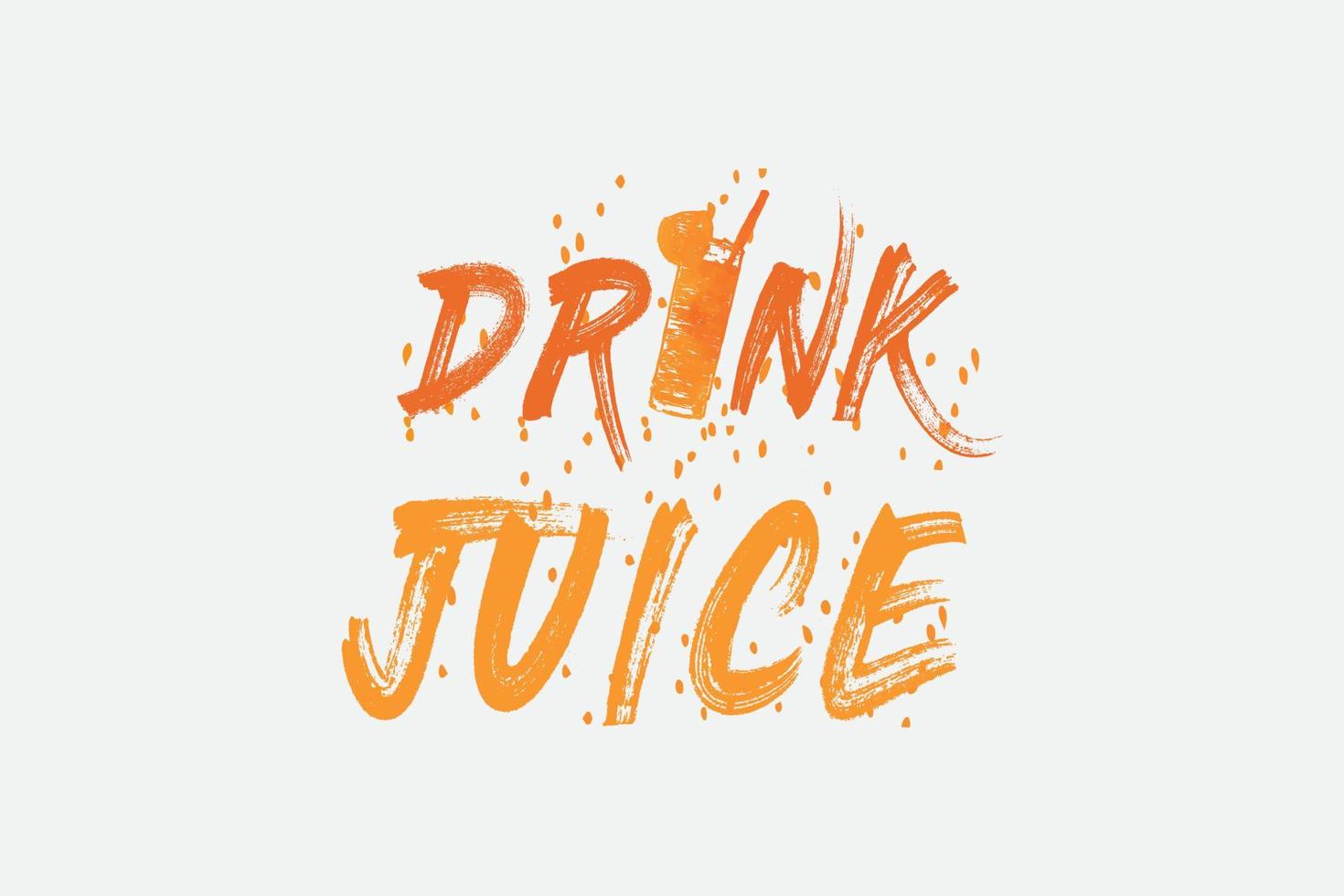 diseño de camiseta con gráficos de jugo de bebida para impresión moderna, recuerdos y otros usos, ilustración vectorial. vector